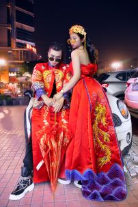 Bộ Hỉ Phục Nam Nữ (Trang Phục Cưới Trung Hoa Hiện Đại)