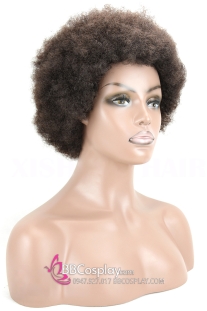 Tóc Giả Châu Phi Xoăn Xù Nâu