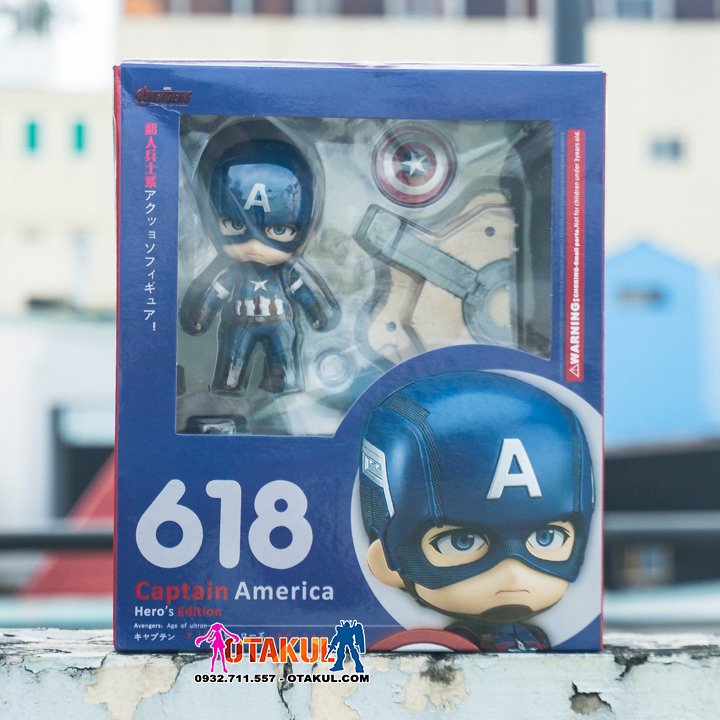 Mô Hình Nendoroid 618 - Captain America