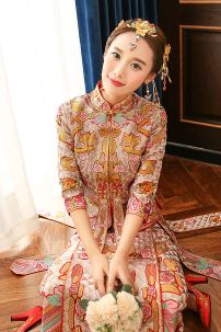 Hỉ Phục Nữ Thêu Rồng Phụng