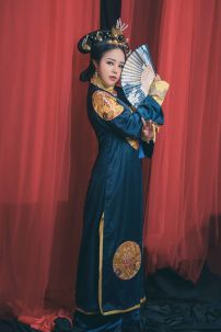 Trang Phục Hiếu Hiền Hoàng Hậu - Màu Xanh