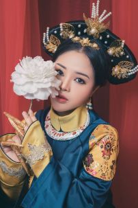 Trang Phục Hiếu Hiền Hoàng Hậu - Màu Xanh