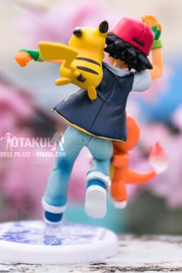 Mô Hình Figure Satoshi, Pikachu & Hitokage - Pokemon