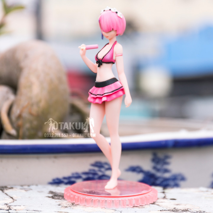 Mô Hình Figure Ram: Swimsuit Ver - Re:Zero (1/12)