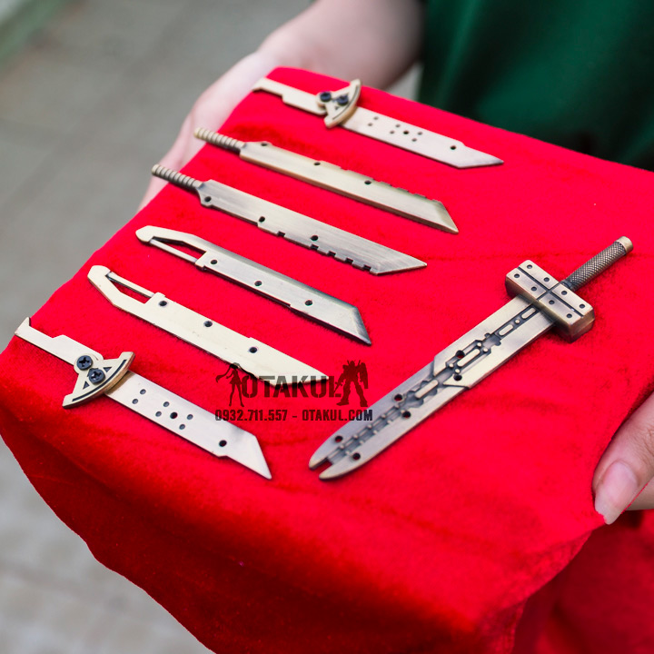 Bộ Kiếm Buster Sword 7 Kiếm - Final Fantasy VII - Vàng