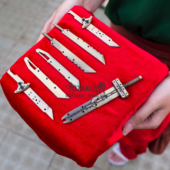 Bộ Kiếm Buster Sword 7 Kiếm - Final Fantasy VII - Vàng