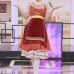 Dirndl - Trang Phục Nước Đức & Áo  - Mẫu Đỏ Kim Tuyến
