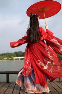 Hán Phục Bỉ Ngạn Vương Chiết Ngực (Không Khoác)