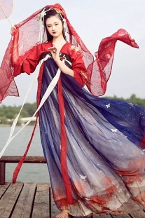 Hán Phục Bỉ Ngạn Vương Chiết Ngực (Không Khoác)