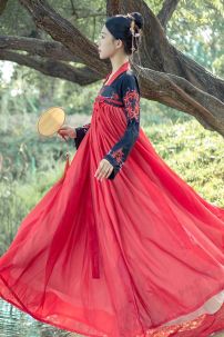 Hán Phục Mạn Châu Sa Hoa - Thêu