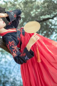 Hán Phục Mạn Châu Sa Hoa - Thêu