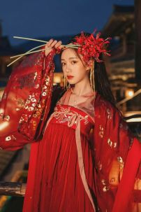 Hán Phục Uyển Nương Có Khoác In Nhủ