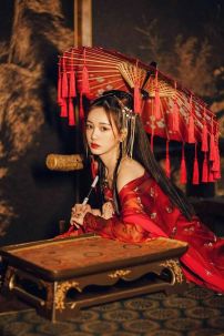 Hán Phục Uyển Nương Có Khoác In Nhủ