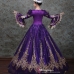 Trang Phục Châu Âu Đầm Hoàng Tộc Violet Cổ Điển 18Th Century