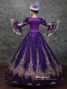 Trang Phục Châu Âu Đầm Hoàng Tộc Violet Cổ Điển 18Th Century