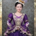 Trang Phục Châu Âu Đầm Hoàng Tộc Violet Cổ Điển 18Th Century