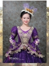 Trang Phục Châu Âu Đầm Hoàng Tộc Violet Cổ Điển 18Th Century