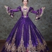 Trang Phục Châu Âu Đầm Hoàng Tộc Violet Cổ Điển 18Th Century