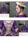 Trang Phục Châu Âu Đầm Hoàng Tộc Violet Cổ Điển 18Th Century