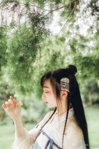 Hán Phục Bách Hạc Du Tiên Voan Thêu 100%