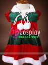 Trang Phục Noel Trẻ Em (110Cm) Cho Bé 7 Tuổi - Có Ảnh Thật