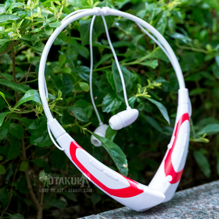 Tai Nghe Bluetooth - Trắng Đỏ - Vocaloid