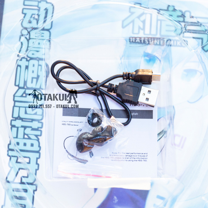 Tai Nghe Bluetooth - Trắng Tím - Vocaloid