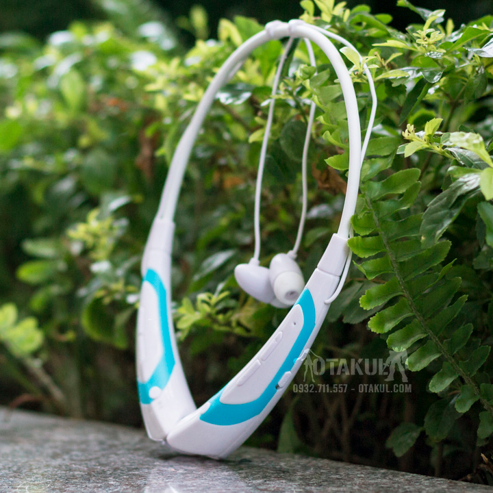 Tai Nghe Bluetooth - Trắng Xanh Lam - Vocaloid