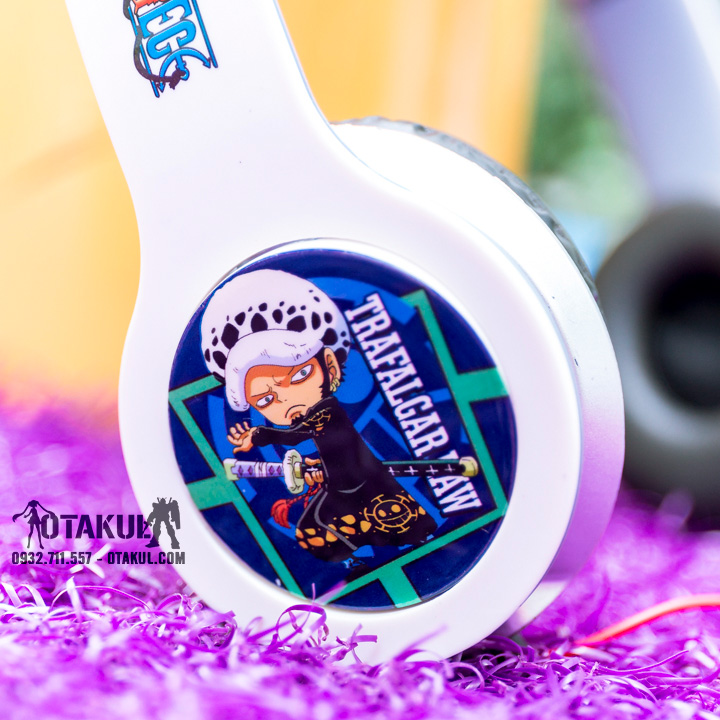 Tai Nghe Anime Manga - Trafalgar D. Water Law - Trắng