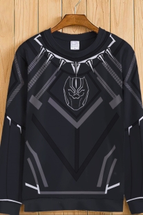 Áo Khoác Black Panther Không Mũ Chùm Đầu