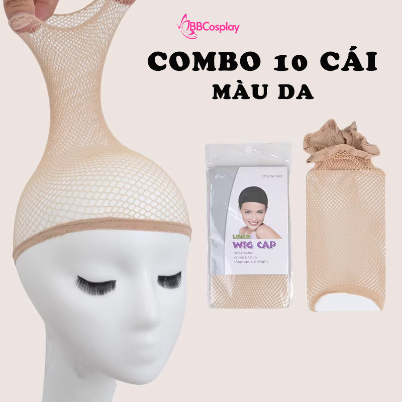 Lười Trùm Tóc Màu Da - Wigcap Màu Da