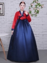 Hanbok Hàn Quốc Áo Đỏ Váy Xanh