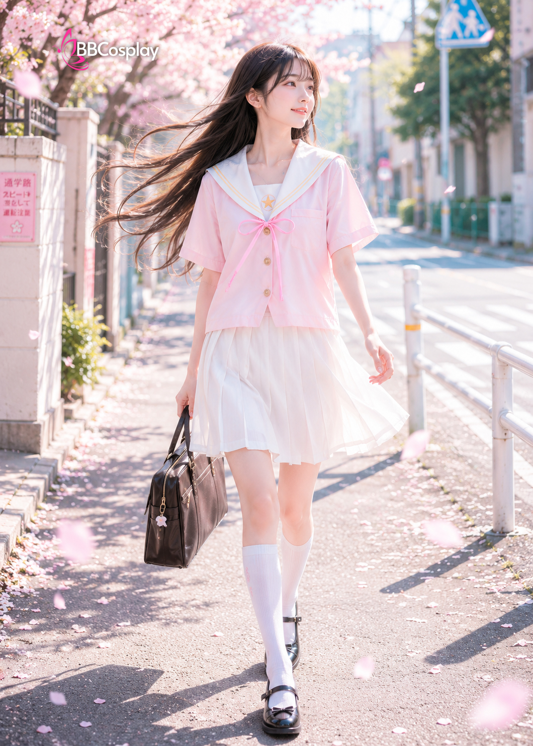 Đồng Phục Cosplay Nữ Sinh Sakura