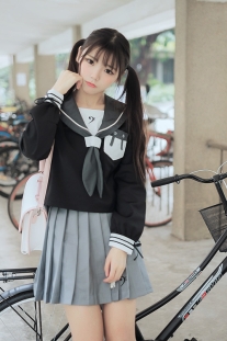 Trang Phục Nữ Sinh Đen Xám 25