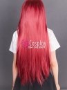 Tóc Giả Đỏ Thẳng Mái Xéo 60Cm