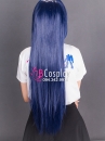 Tóc Giả Xanh Đen Thẳng Dài Có Mái