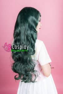 Tóc Xanh Rêu Xoăn Gợn Sóng 60Cm