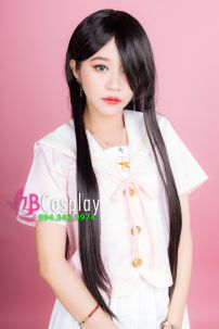 Tóc Giả Đen Light Vàng 60Cm