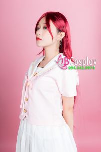 Tóc Giả Dài Đỏ Rượu