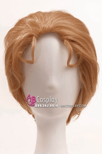 Tóc Giả Nam Nâu Không Mái