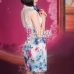 Sườn Xám Trắng Bách Hoa Xuân
