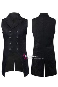 Áo Ghi Lê Châu Âu Dáng Dài Màu Đen