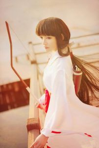 Trang Phục Hakama Cosplay Kikyou - Inuyasha