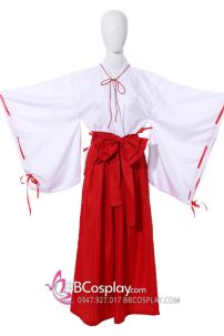 Trang Phục Hakama Cosplay Kikyou - Inuyasha