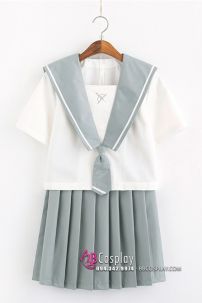 Croptop Nữ Sinh Váy Xám