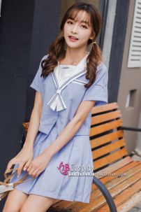Seifuku Học Sinh Nhật Tone Pastel Tay Ngắn