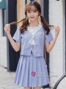 Seifuku Học Sinh Nhật Tone Pastel Tay Ngắn