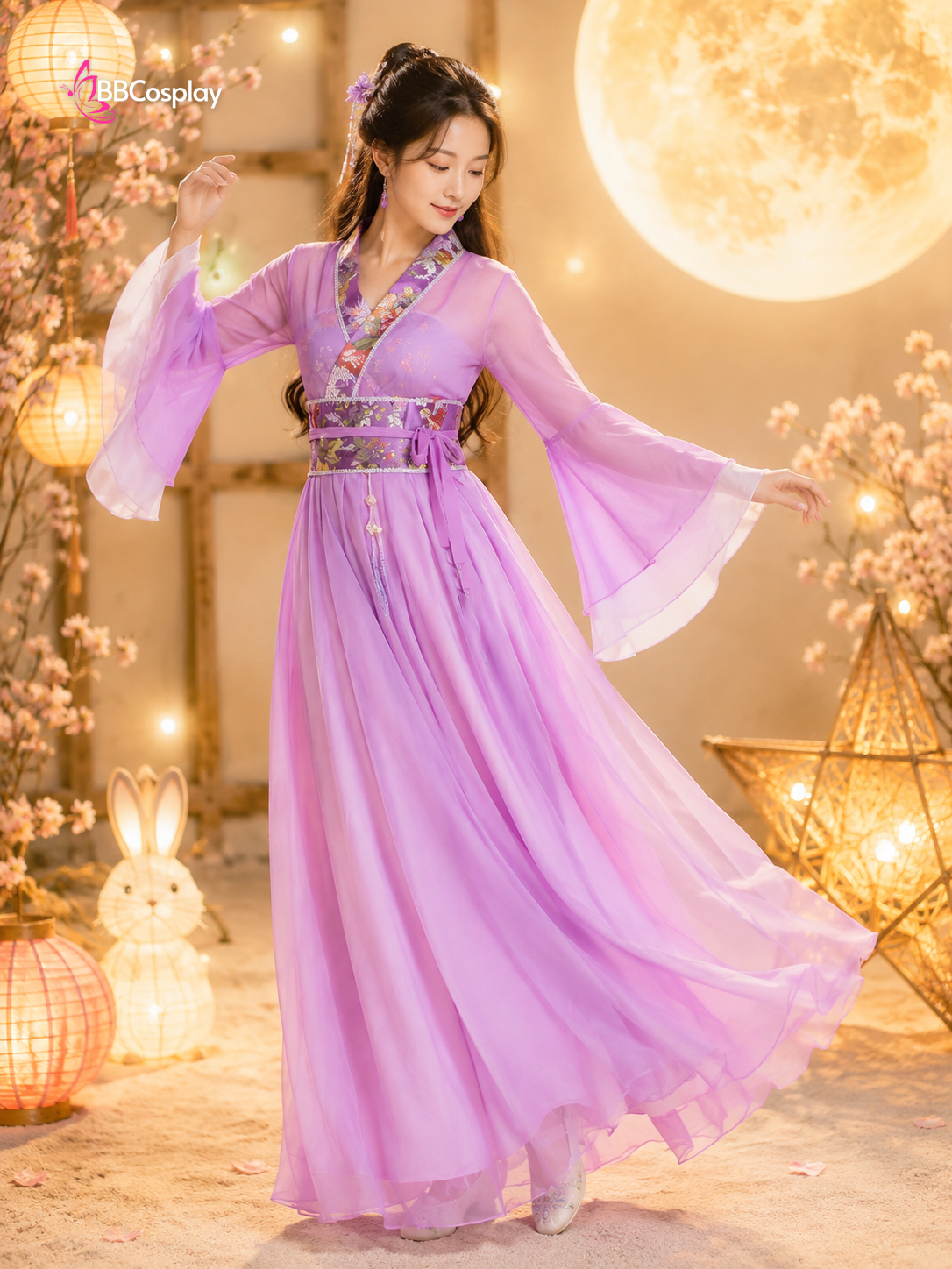 Mẫu trang phục Hằng Nga có nhiều Màu giống mẫu tại BBCOSPLAY