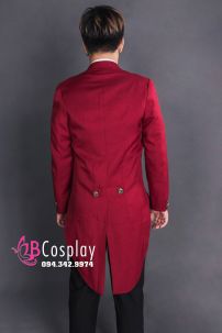 Áo Vest Tuxedo Màu Đỏ Đô