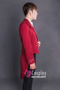 Áo Vest Tuxedo Màu Đỏ Đô